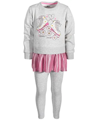 Epic Threads Little Girls Perfect Pair Peplum Top and Leggings, 2 Piece Set, Created for Macy's