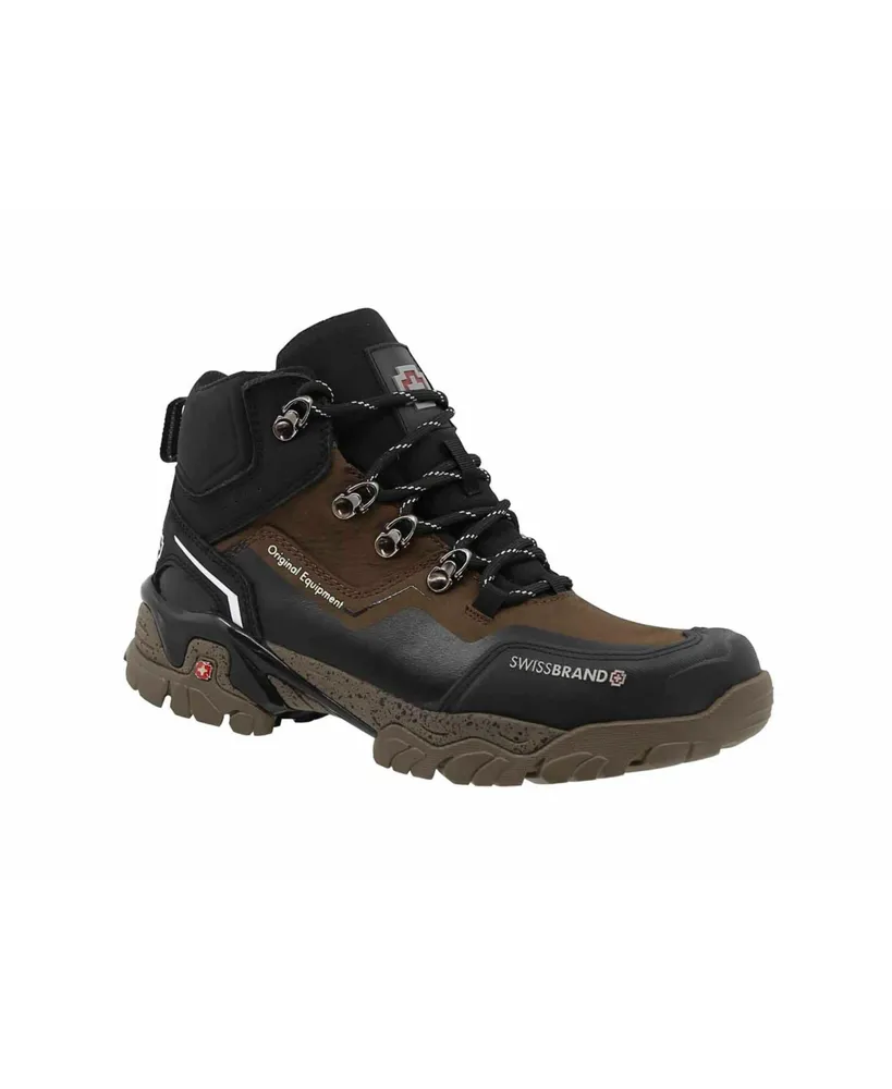 Alpine Swiss Brent Mens Hiking Boots Comfortable Mid Ankle Outdoor Walking  Shoes - Alpine Swiss