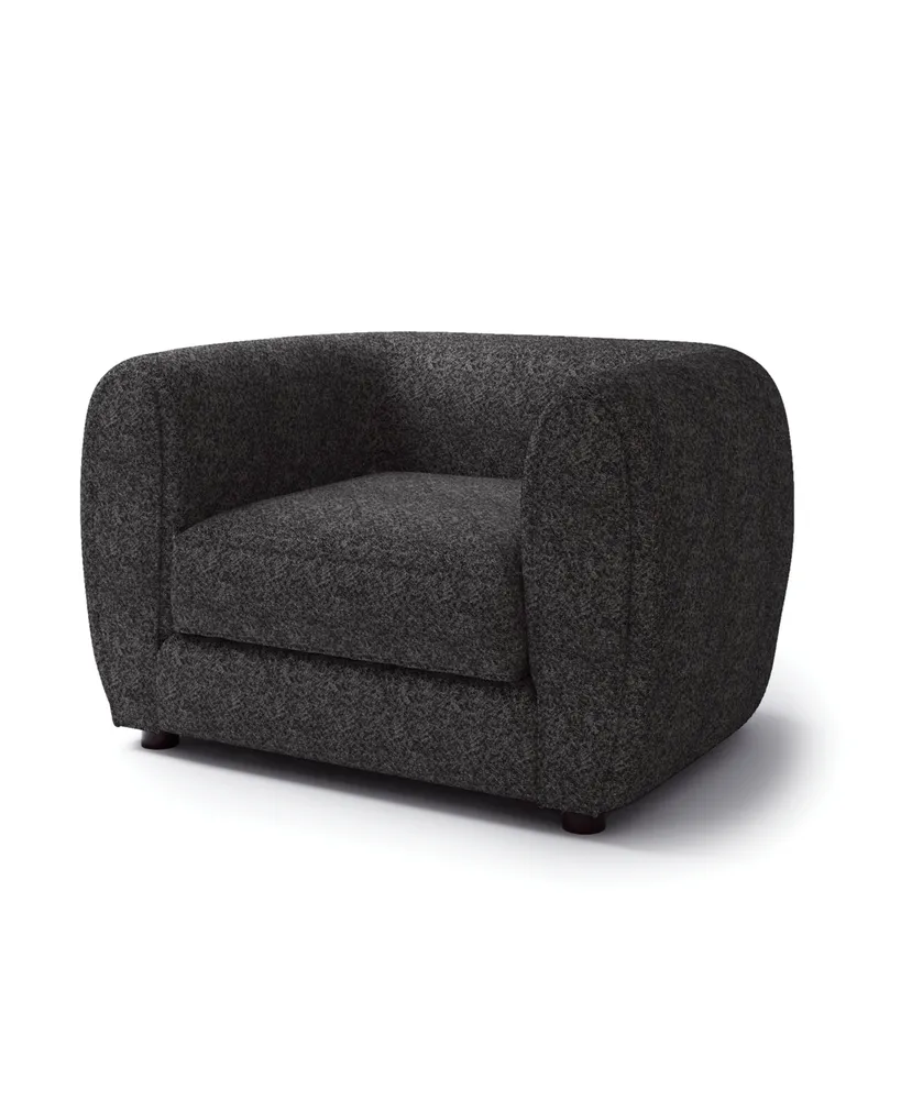 Valerian 45" Boucle Fabric Club Chair