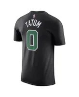 Men's Jordan Jayson Tatum Black Boston Celtics 2022/23 Statement Edition Name and Number T-shirt