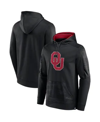 Men's Fanatics Black Oklahoma Sooners On The Ball Pullover Hoodie