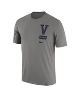 Men's Nike Heather Gray Villanova Wildcats Campus Letterman Tri-Blend T-shirt