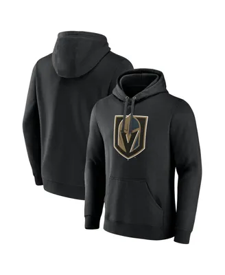 Men's Fanatics Black Vegas Golden Knights Primary Logo Pullover Hoodie