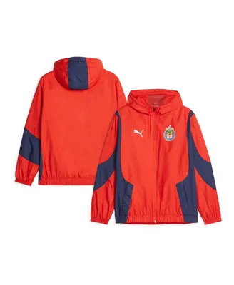 Men's Puma Red Chivas 2023/24 Pre-Match Anthem Full-Zip Hoodie Jacket