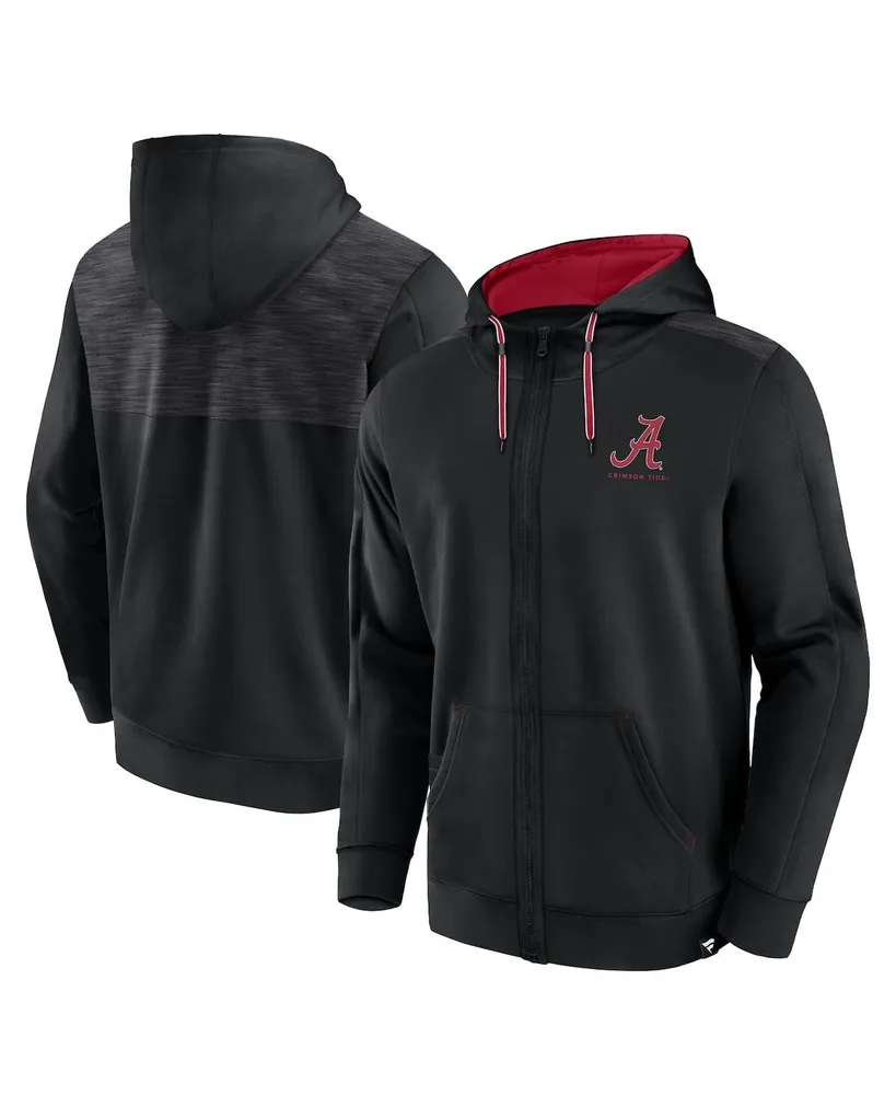 Men's Fanatics Black Alabama Crimson Tide Power Index Full-Zip Hoodie