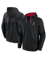 Men's Fanatics Black Alabama Crimson Tide Power Index Full-Zip Hoodie