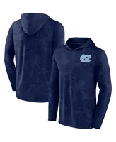 Men's Fanatics Navy North Carolina Tar Heels Camo Hoodie Long Sleeve T-shirt