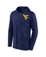 Men's Fanatics Navy West Virginia Mountaineers Camo Hoodie Long Sleeve T-shirt