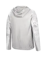 Men's Colosseum Gray, Realtree Camo Oklahoma Sooners Gulf Stream Raglan Long Sleeve Hooded T-shirt