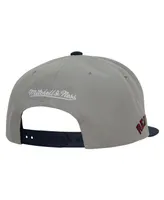 Men's Mitchell & Ness Gray Boston Red Sox Cooperstown Collection Evergreen Snapback Hat