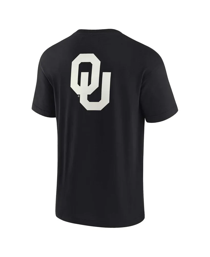 Men's and Women's Fanatics Signature Black Oklahoma Sooners Super Soft Short Sleeve T-shirt