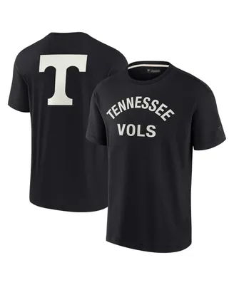 Men's and Women's Fanatics Signature Black Tennessee Volunteers Super Soft Short Sleeve T-shirt
