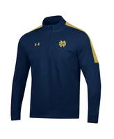 Men's Under Armour Navy Notre Dame Fighting Irish Midlayer Half-Zip Jacket