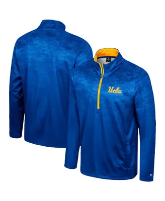 Men's Colosseum Blue Ucla Bruins The Machine Half-Zip Jacket