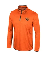 Men's Colosseum Orange Oregon State Beavers Wright Quarter-Zip Windshirt