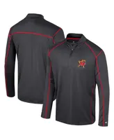 Men's Colosseum Black Maryland Terrapins Cameron Quarter-Zip Windshirt