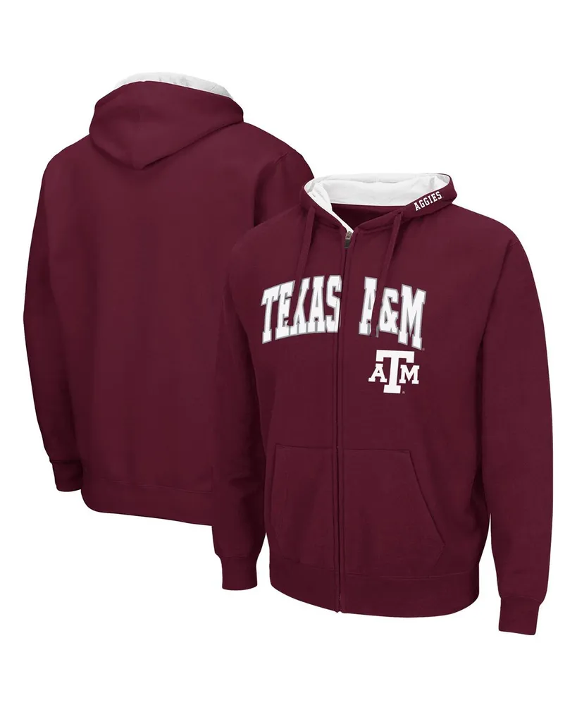 Colosseum Men's Texas A&M Aggies Arch & Logo 3.0 Full-Zip Hoodie