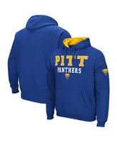 Men's Colosseum Royal Pitt Panthers Sunrise Pullover Hoodie