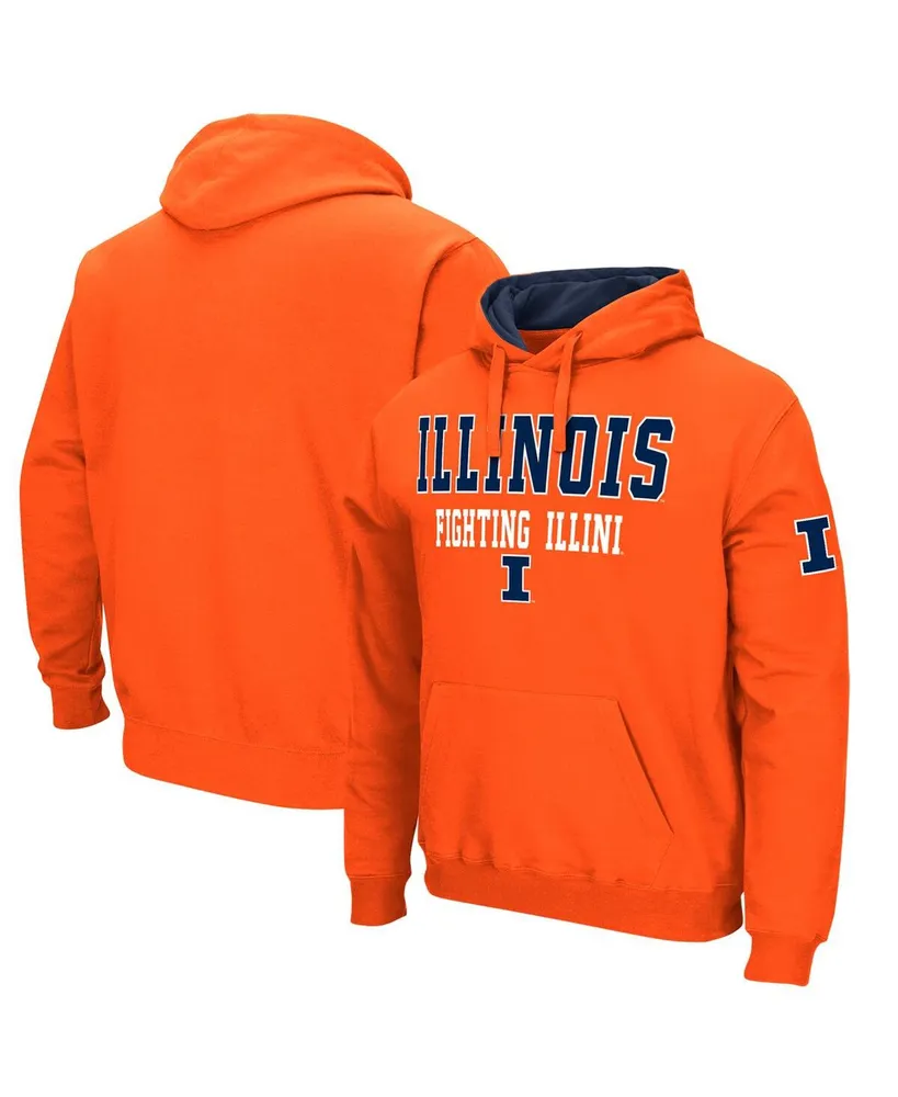 Men's Colosseum Orange Illinois Fighting Illini Sunrise Pullover Hoodie