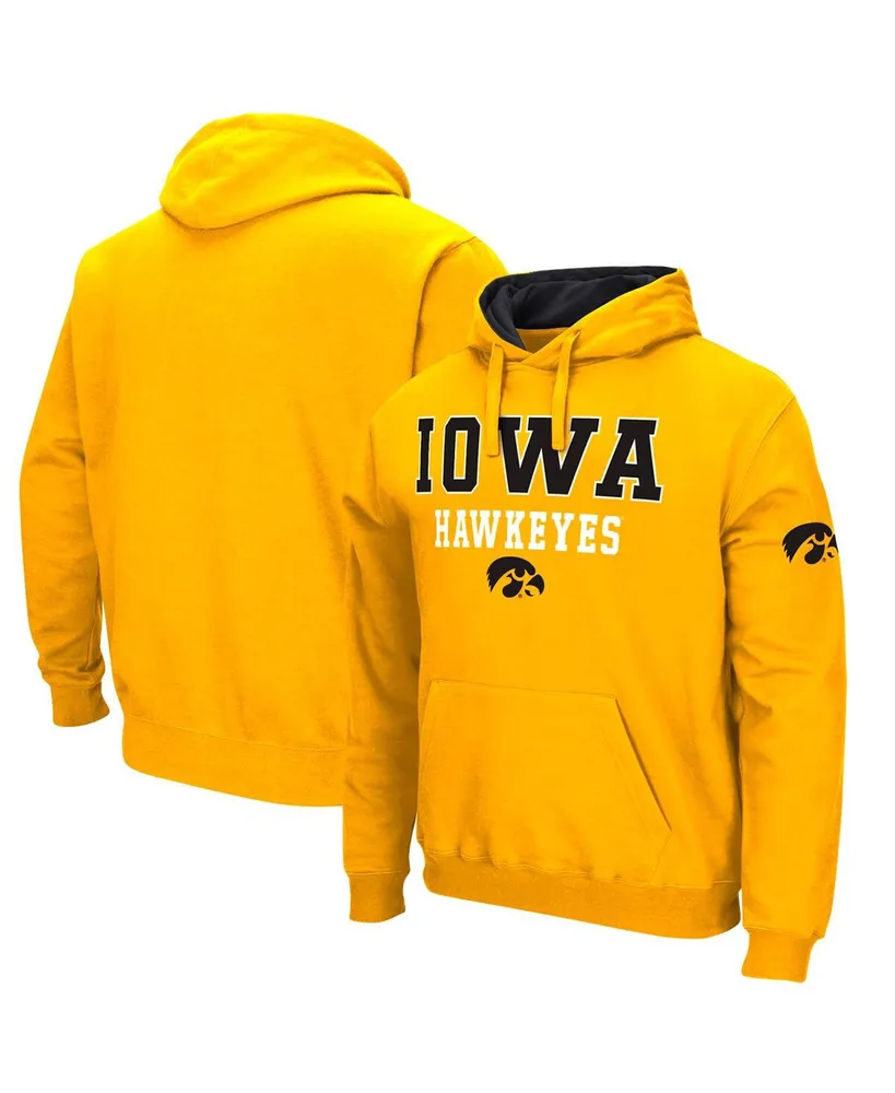 Men's Colosseum Gold Iowa Hawkeyes Sunrise Pullover Hoodie