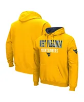 Men's Colosseum Gold West Virginia Mountaineers Sunrise Pullover Hoodie