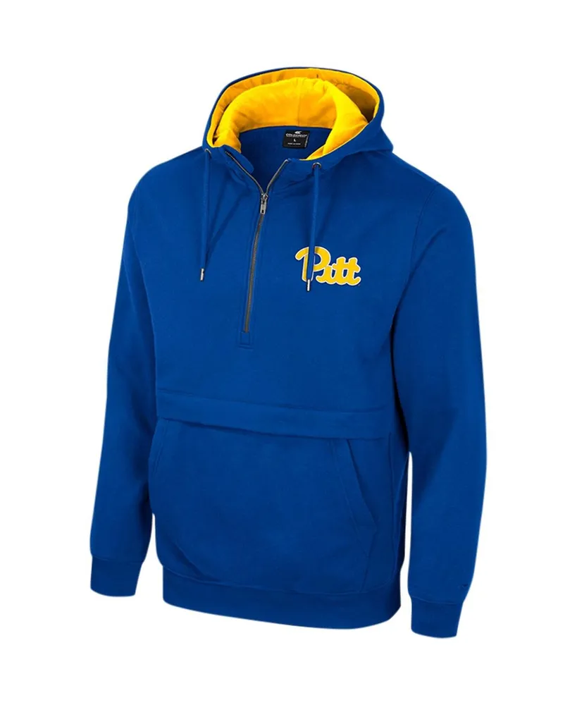 Men's Colosseum Royal Pitt Panthers Half-Zip Hoodie