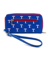 Women's Texas Rangers Zip-Around Wristlet Wallet