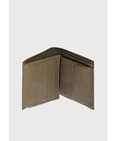 Furniq Uk Men's Genuine Leather Caviar Pattern Trifold Wallet