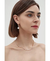 Electra Riviere Freshwater Pearl Drop Earrings