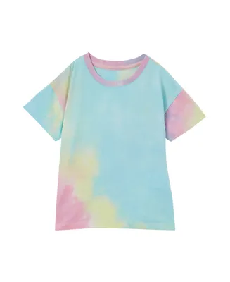 Cotton On Little Girls Poppy Short Sleeve Print T-shirt