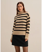 Lilysilk Women's The Tarra Stripe Sweater