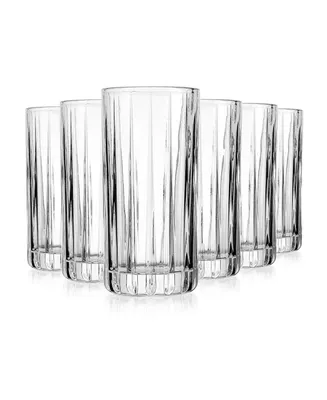 Godinger Parallels Highball Glasses, Set of 6