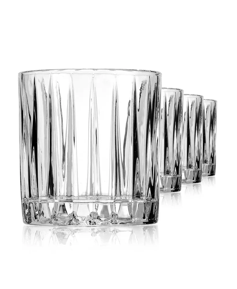 Godinger Parallels Double Old-Fashioned Glasses, Set of 6