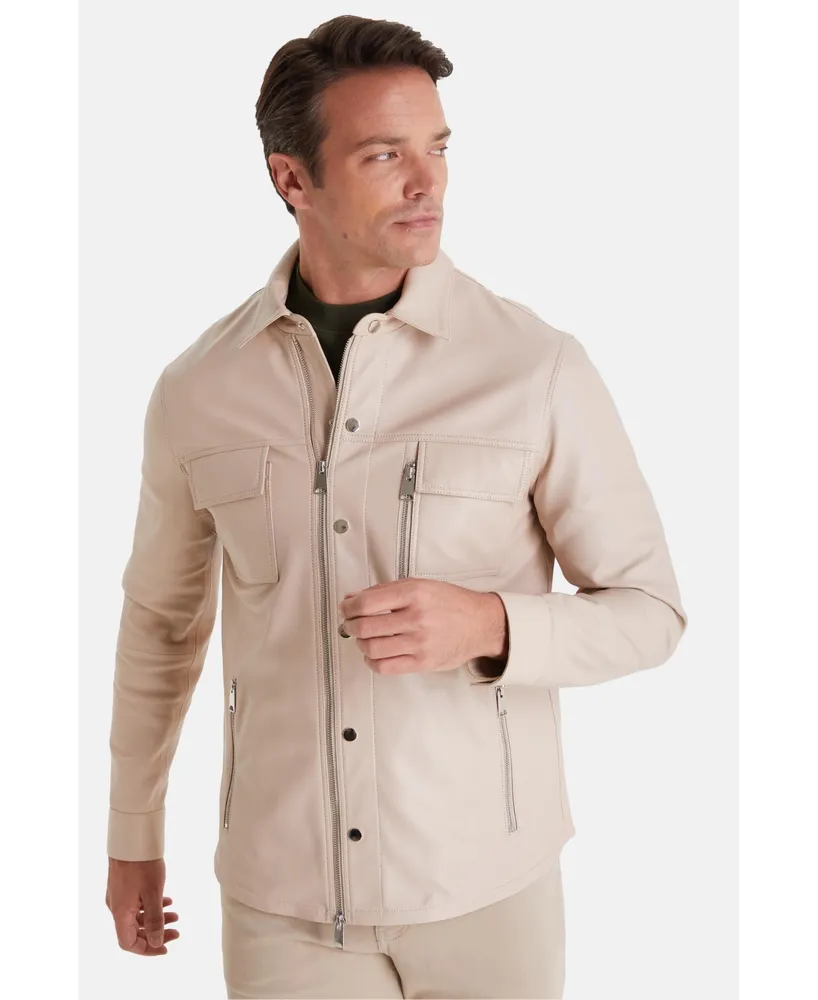 Furniq Uk Men's Fashion Jacket, Beige