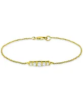 Giani Bernini Cubic Zirconia Link Bracelet, Created for Macy's