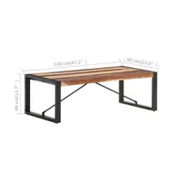 Coffee Table 47.2"x23.6"x15.7" Solid Wood with Sheesham Finish