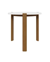 Manhattan Comfort Gales 18.11" Medium Density Fiberboard Mid-Century Modern Triangle End Table