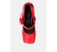 Pablo Womens Statement High Platform Heel Mary Jane Sandals