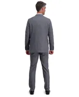 J.M. Haggar Mens Grid Pattern Slim Fit Suit Separate