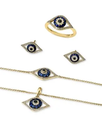 Effy Sapphire Diamond Evil Eye Jewelry Collection In 14k Gold