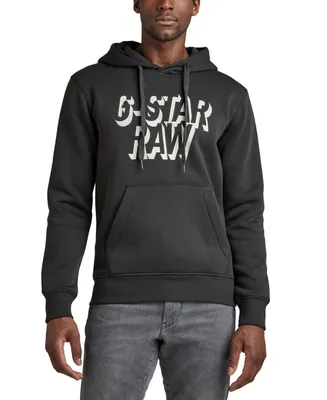 G-Star Raw Men's Classic Fit Retro Shadow Logo Graphic Hoodie