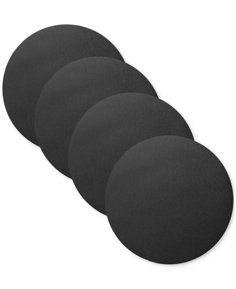 Villeroy & Boch Manufacture Rock Round Faux Leather Placemats, Set of 4