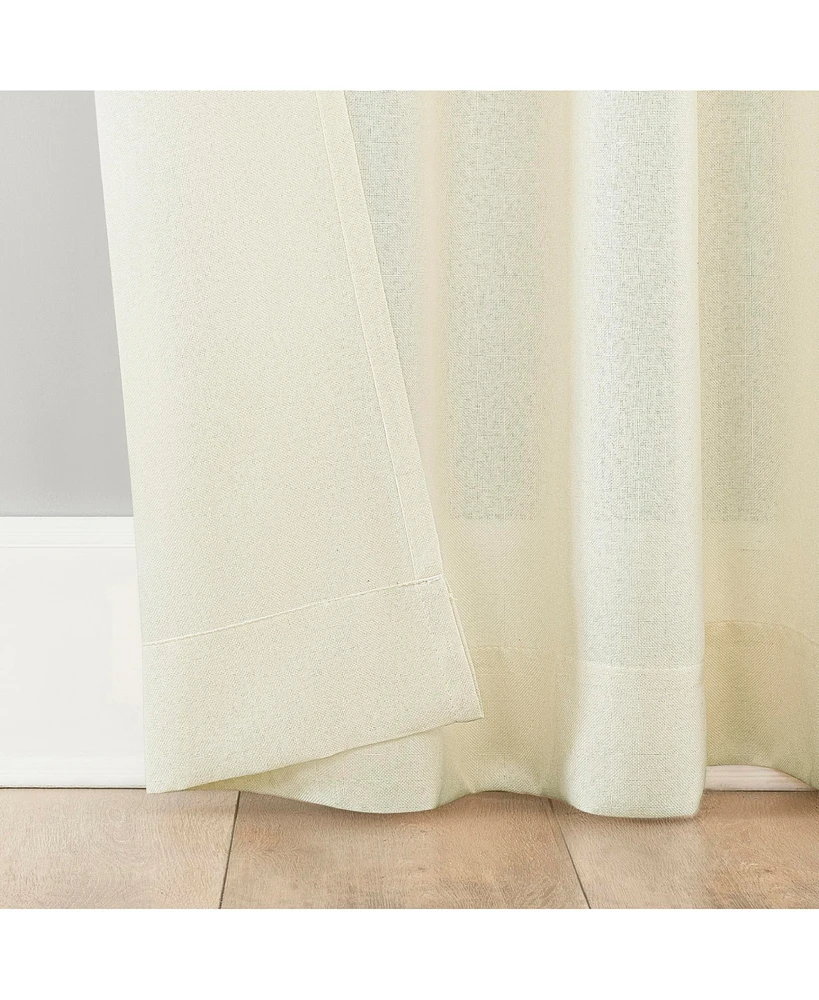 Hathaway Twist Tab Semi-Sheer Tab Top Curtain Panel