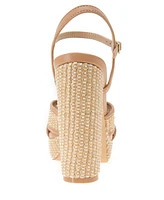 BCBGeneration Women's Orlie Raffia Platform Sandal