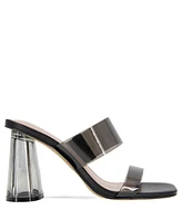 BCBGeneration Women's Parisa Block-Heel Vinyl Dress Sandals