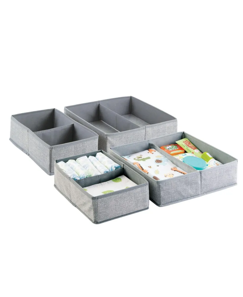 Home Expressions 2-Compartment Stackable Open Storage Bins, Color: Grey -  JCPenney