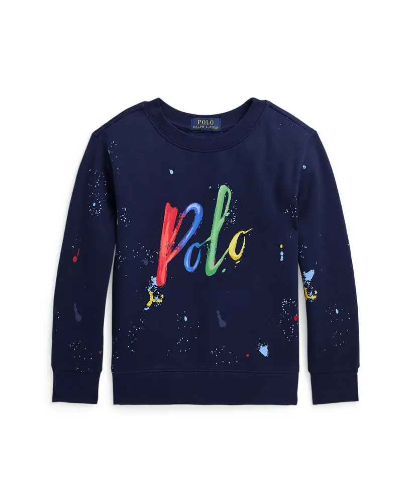 Polo Ralph Lauren Toddler and Little Boys Logo Fleece Sweatshirt