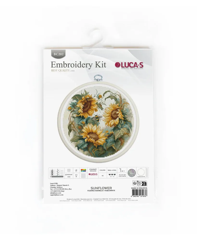 Sunflower Counted Cross-Stitch Kit