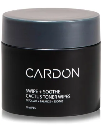 Cardon Exfoliating Facial Toner Wipes, 60 wipes