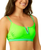 Salt + Cove Juniors' V-Wire Ribbed Bralette Bikini Top, Created for Macy's